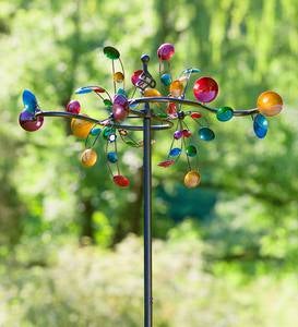 Multi-Colored Multi-Directional Metal Wind Spinner