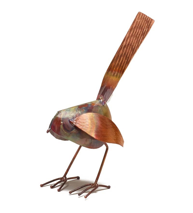Handcrafted Copper Bird Statue swatch image