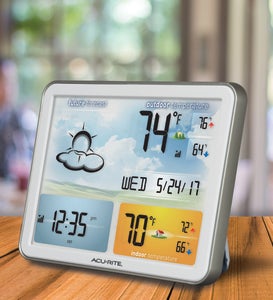 Jumbo Color Display Weather Station with Wireless Outdoor Remote