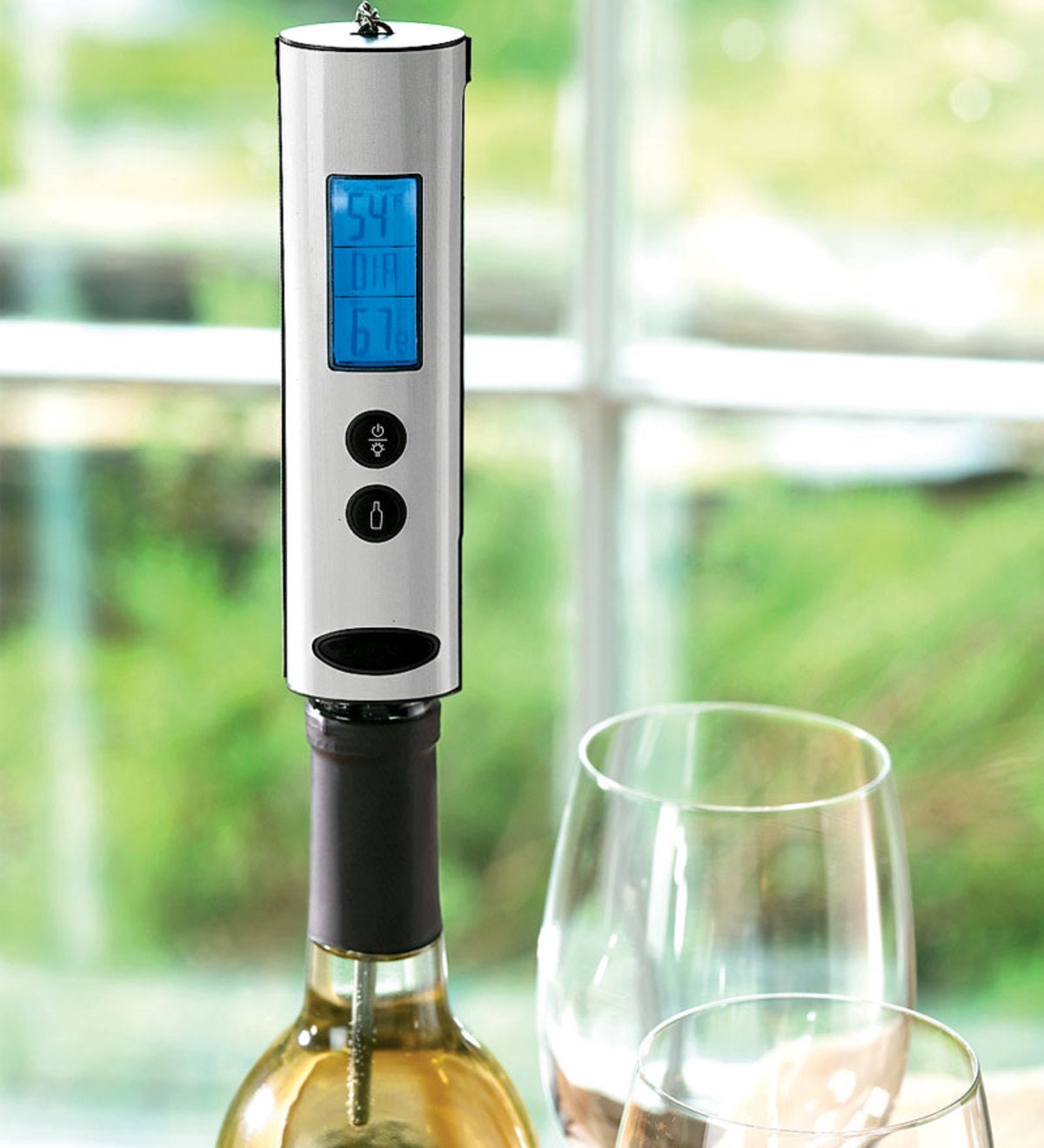 Electronic Digital Red Wine Bottle Thermometer N2N4 