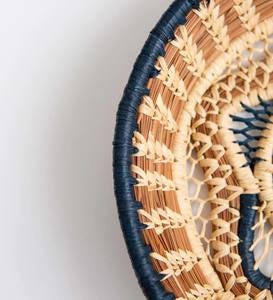Handmade Guatemalan Florinda Round Pine Needle Basket