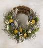 Yarrow and Lavender Wreath with 14½" Metal Hanger