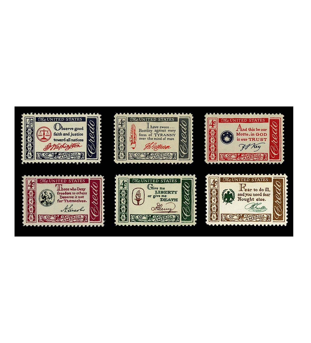 American Credo Collectible Stamp Set