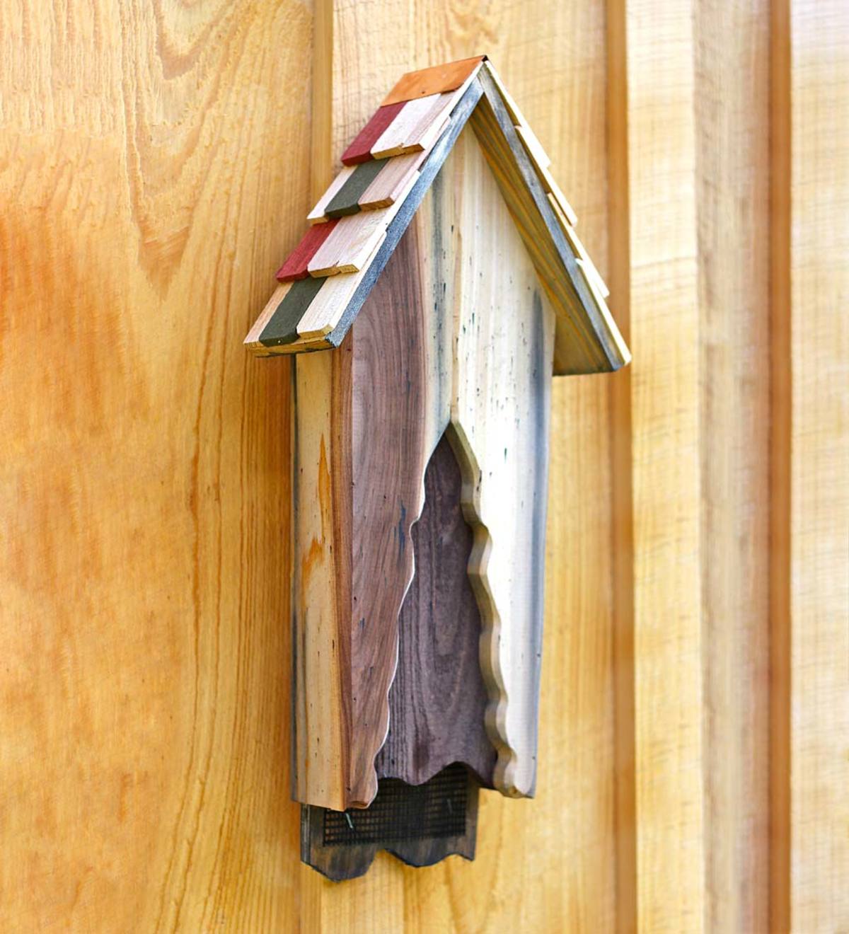 Handcrafted Vintage-Style Wood Bat House