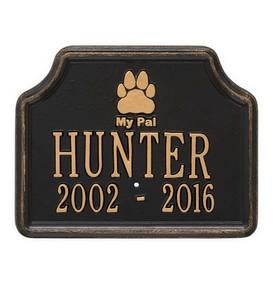 My Pal Customizable Metal Dog Memorial Marker Stake