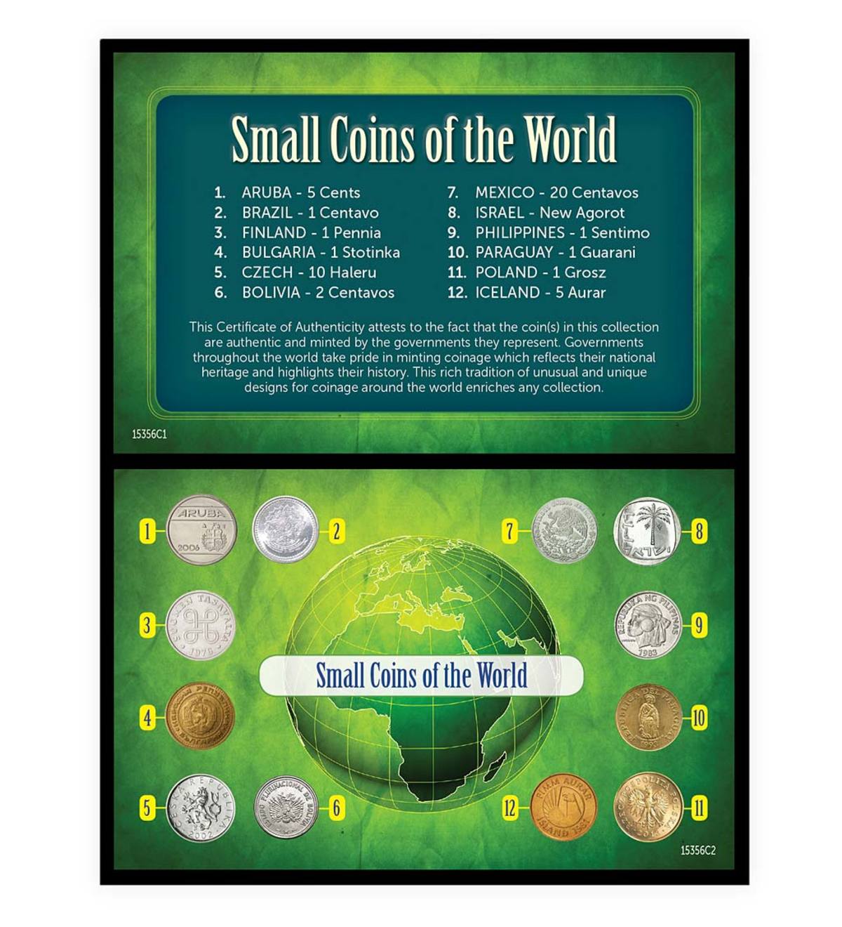 Small Coins of the World 12-Piece Collector's Set