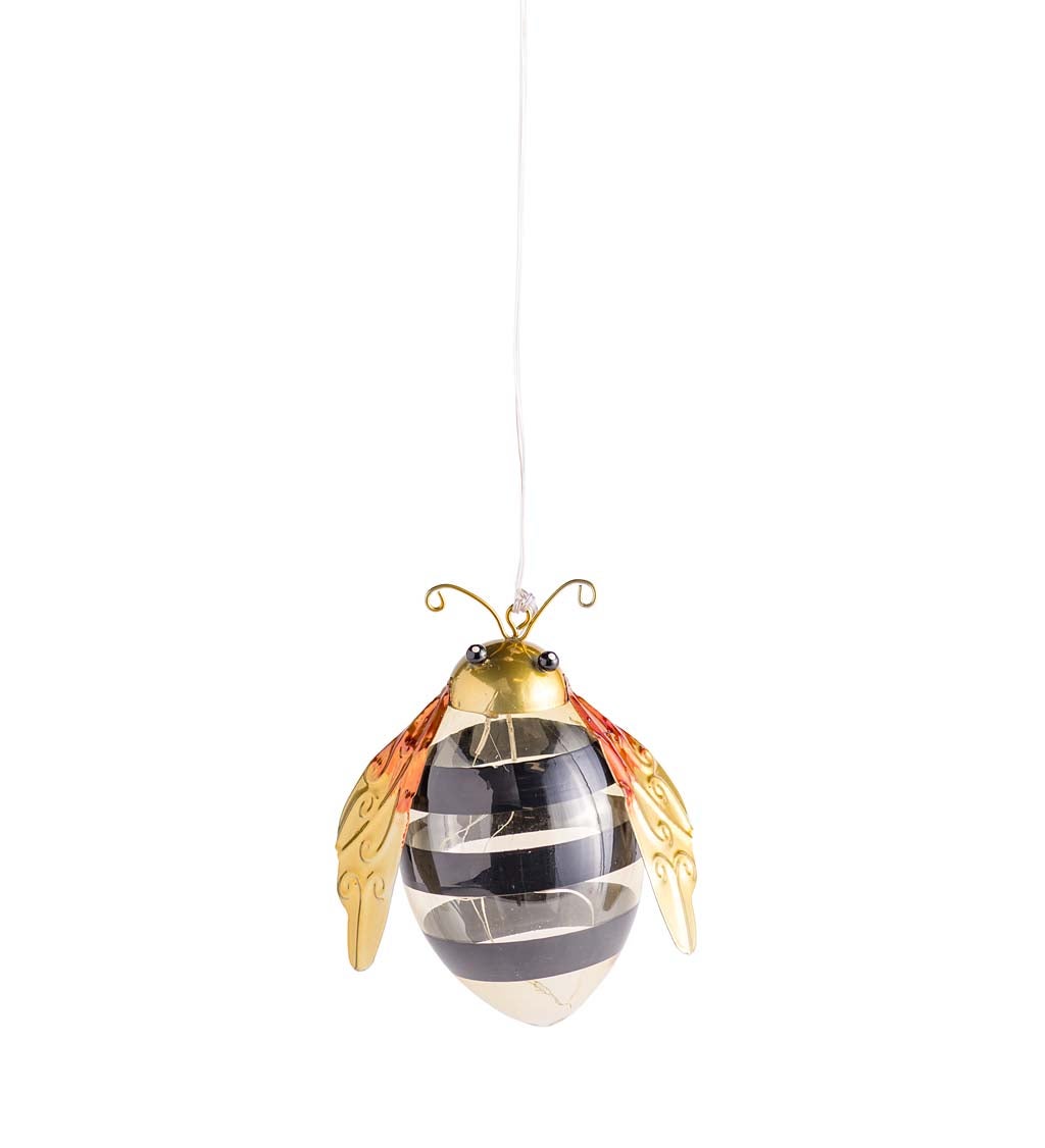 Metal and Glass Solar Insect Light