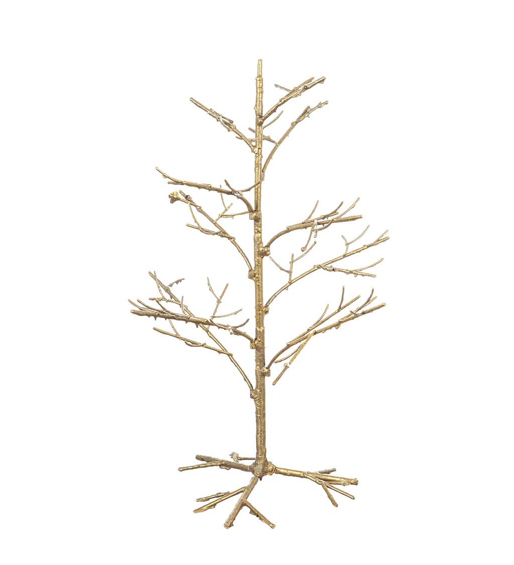 Antiqued Gold Ornament Tree