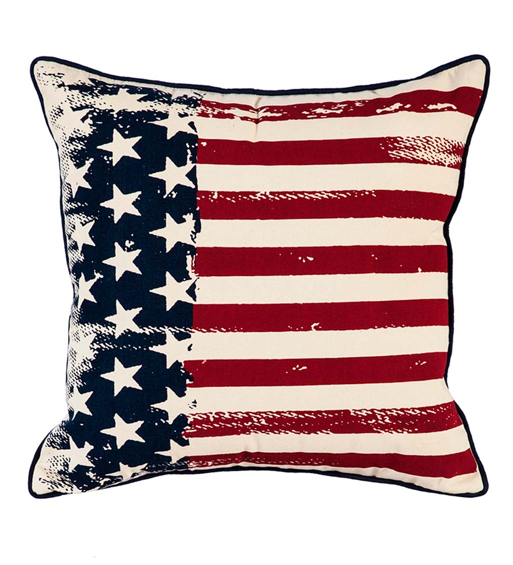 Americana Flag Throw Pillow