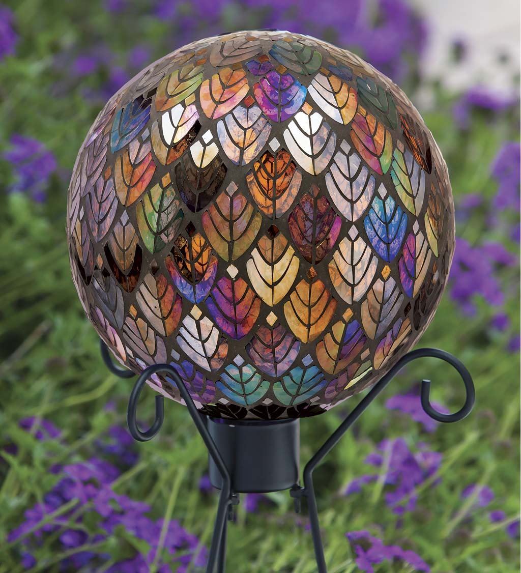 Baroque Splendor Glass Mosaic Gazing Ball