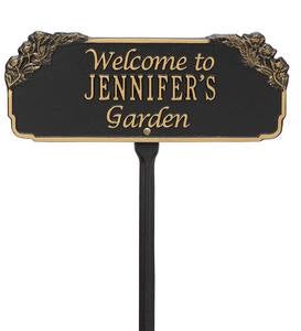 Personalized Welcome Garden Plaque