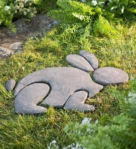 Decorative Stones Rabbit Garden Accent
