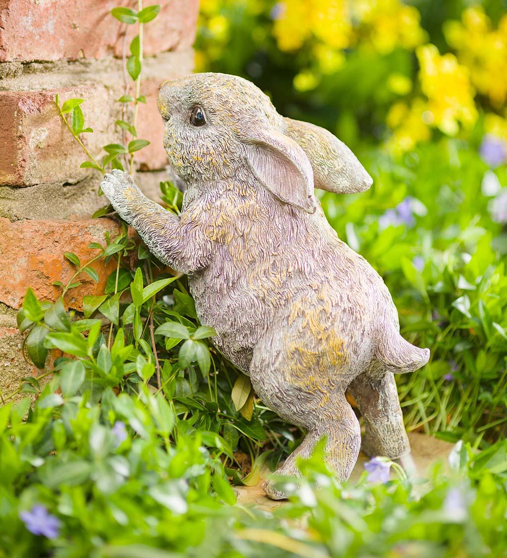 Standing Rabbit Garden Statue