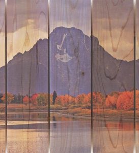 Mountain Paradise Panoramic Wall Hanging by Gizaun Art™