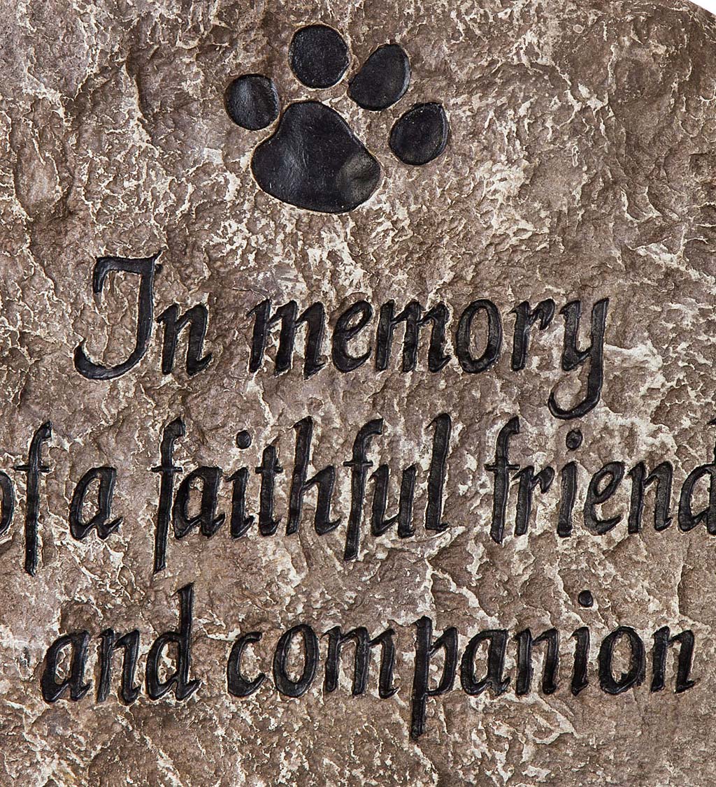 In Memory of a Faithful Friend and Companion Garden Stone