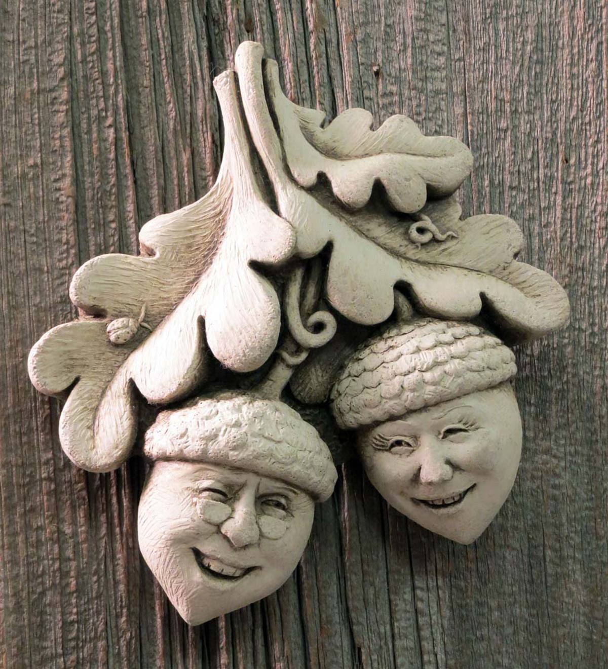 Cast Stone Nutty Couple Wall Decoration