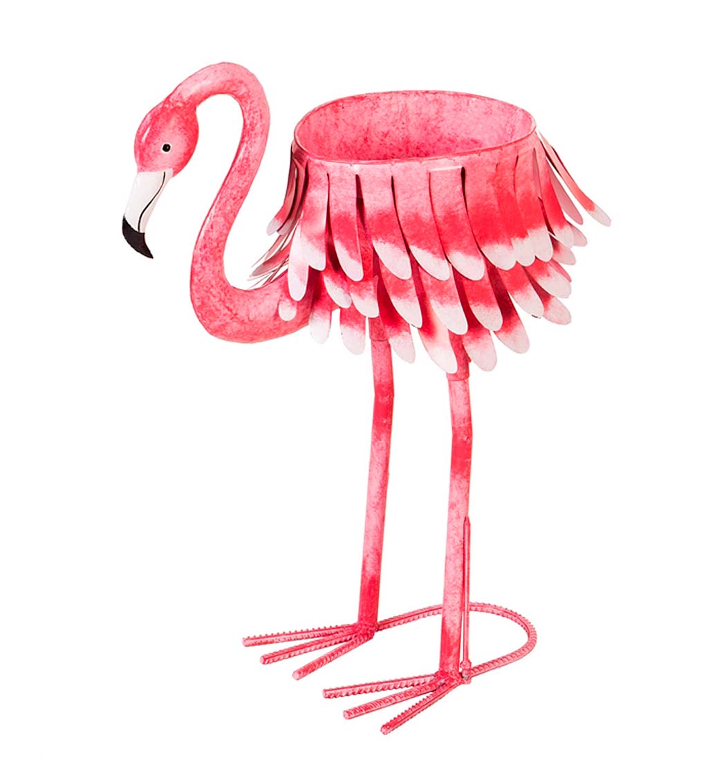 Pink Flamingo Garden Planter and Drink Chiller