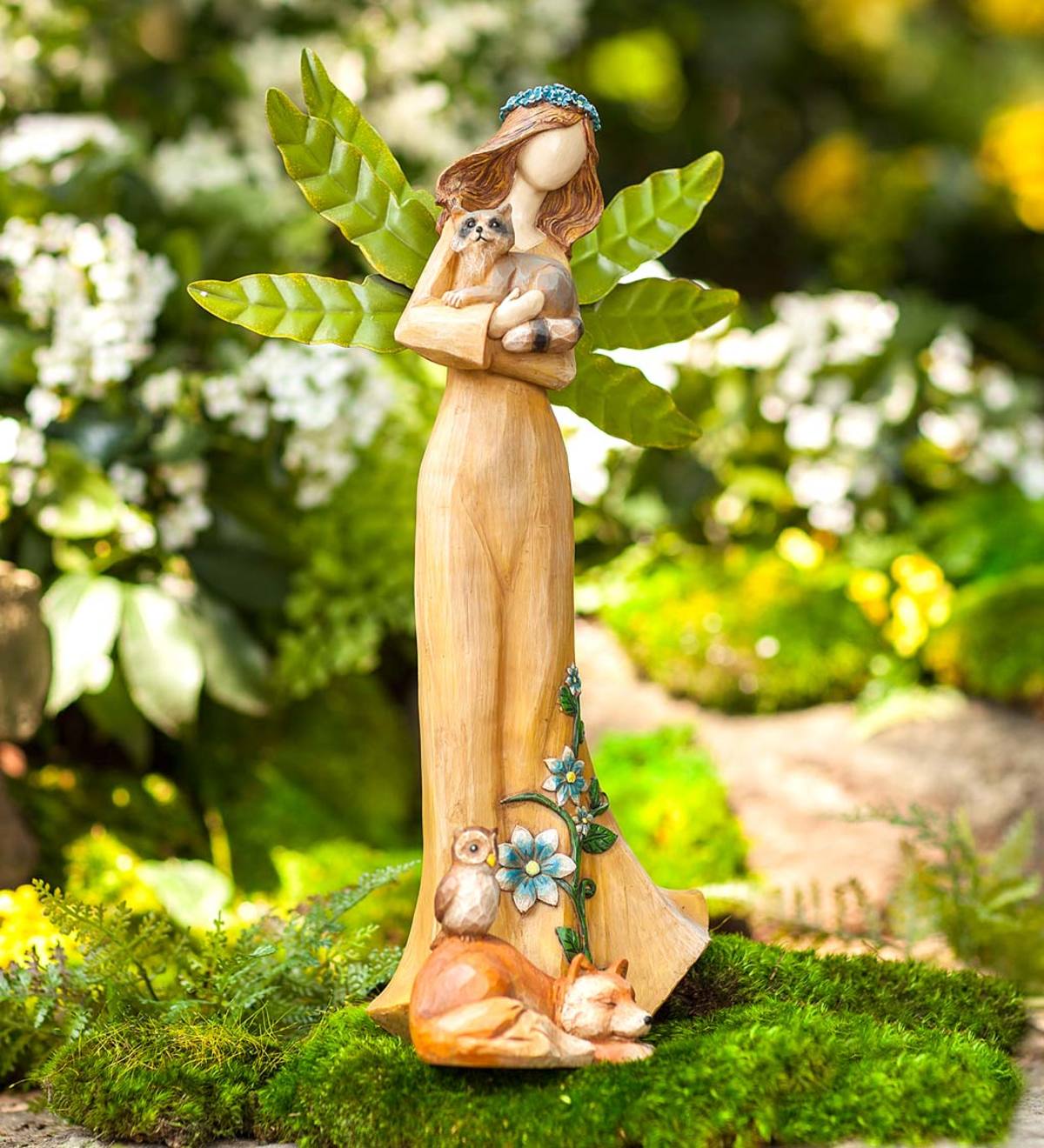 Indoor/Outdoor Woodland Angel Figurine