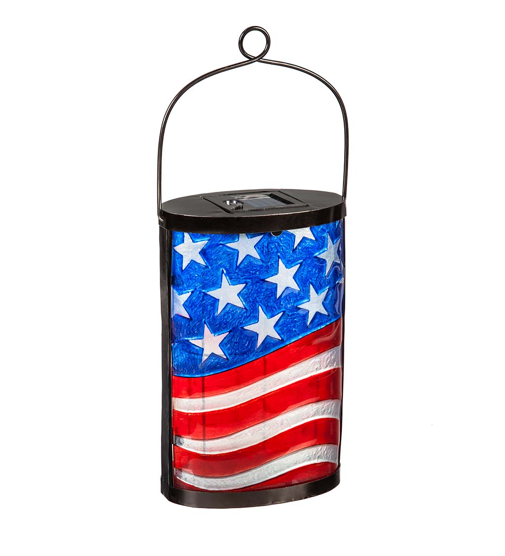 Americana Flag Solar Lantern