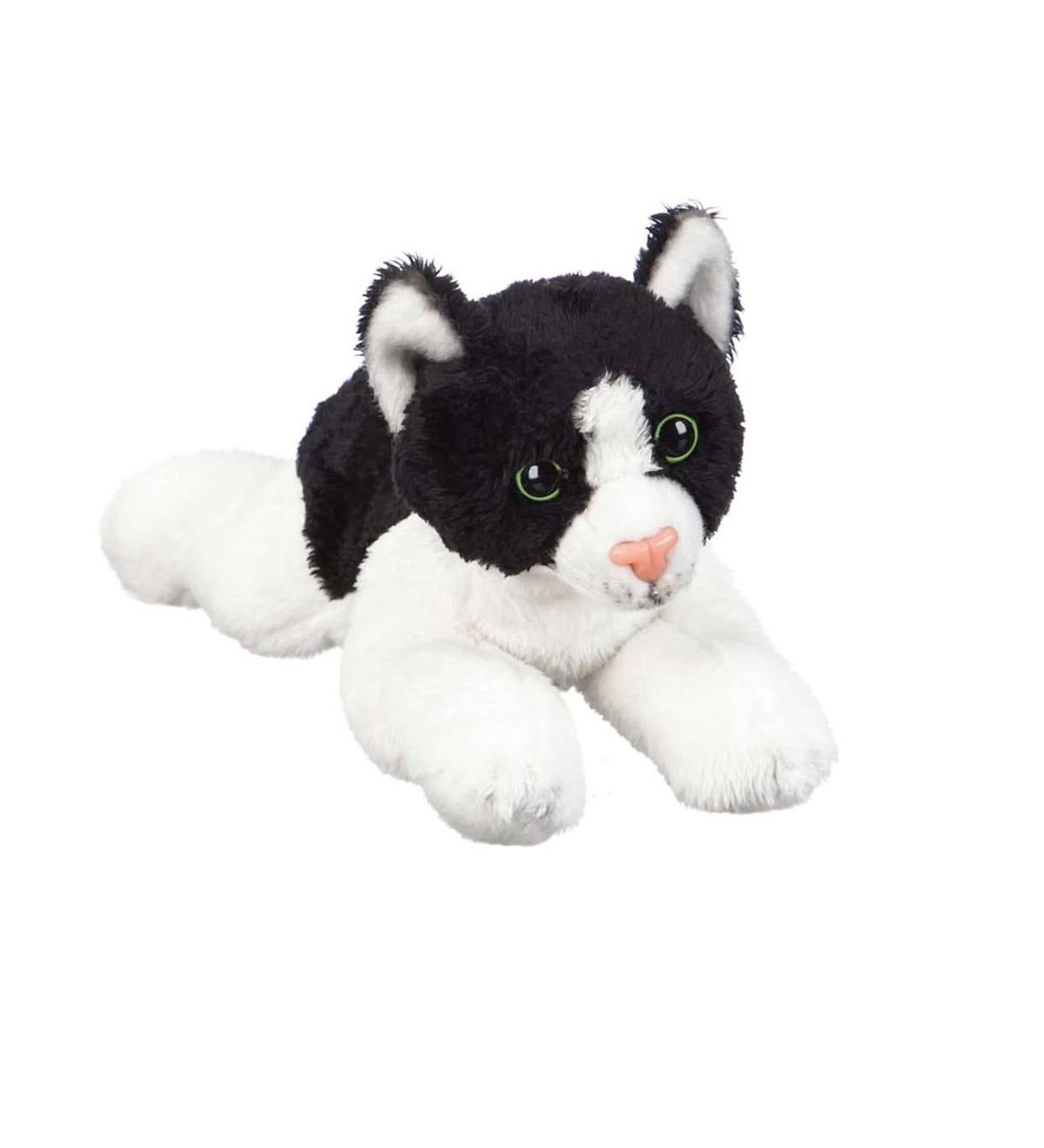 Stuffed Toy Cat Animal Bean Bag Kitten Plush Tuxedo Oreo Black White 15" New 