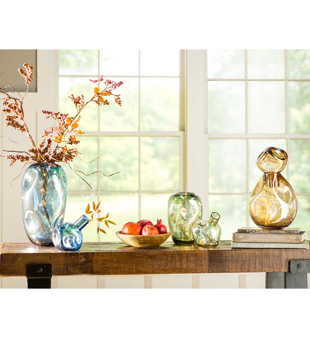 Abstract Glass Vase Set