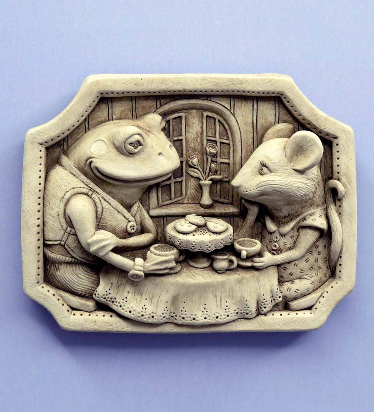 Tea for Two Stone Plaque by Carruth Studio