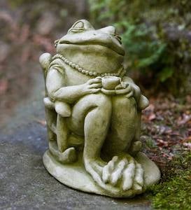USA-Made Cast Stone Frog Garden Statues
