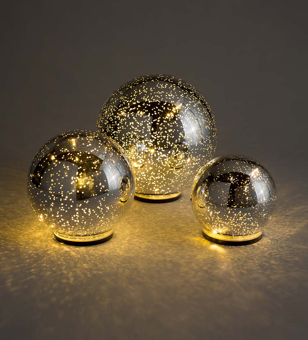 Glass Ball Lights, Set of 3