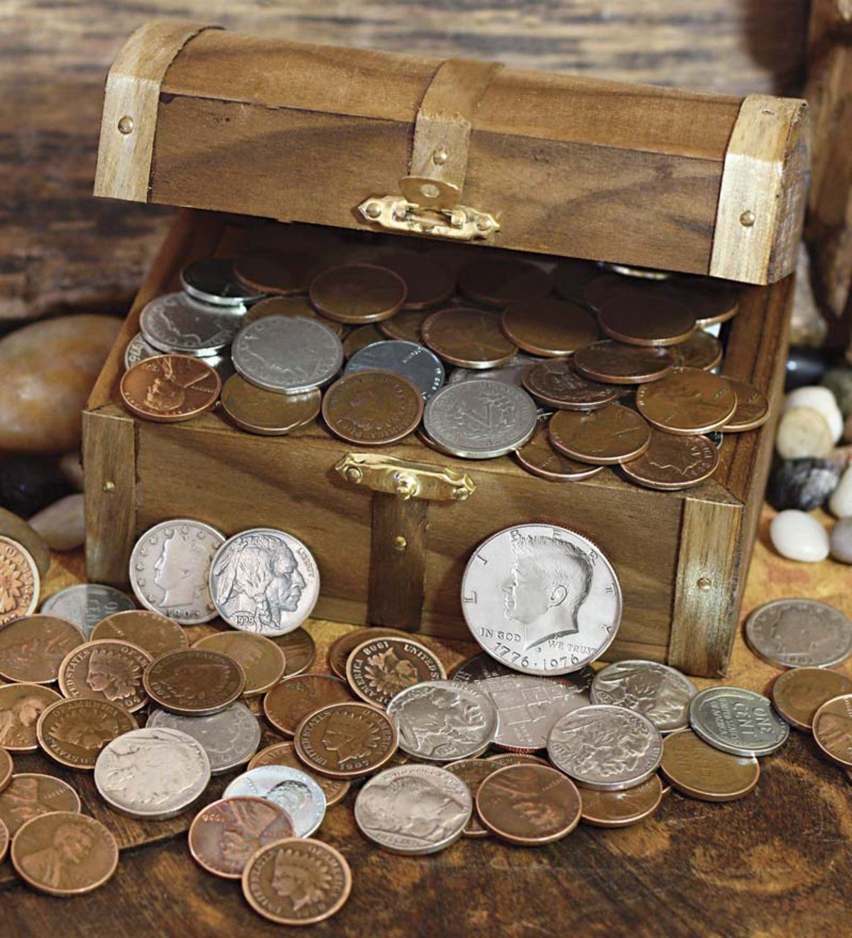 Historic Treasure Chest of Old & Rare Coins | Wind and Weather