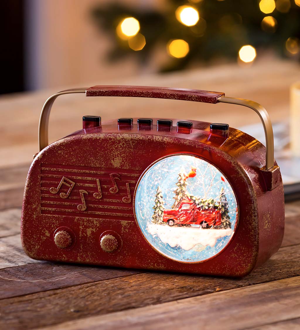 LED Musical Antique Radio Tabletop Décor