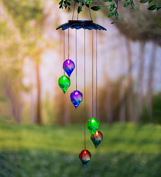 Image of COlorful Solar Teardrop Mobile