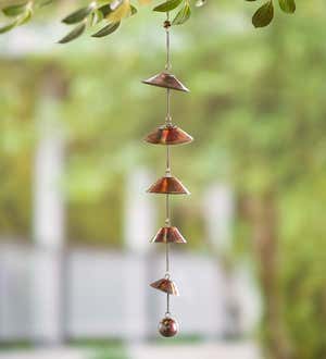 Hot Metal Bell Temple Garden Handmade Copper Fish Hanging Wind Chime New Type 