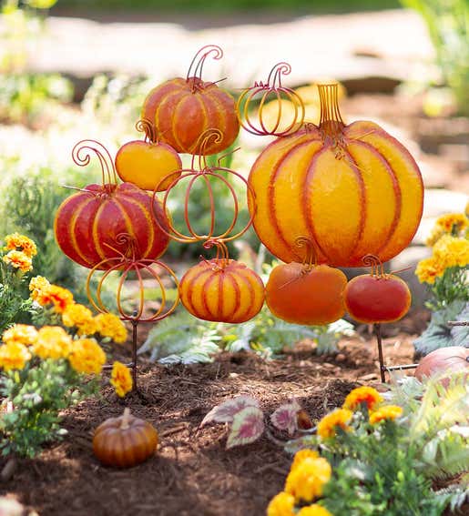 Image of Multi Pumpkin Garden Stake