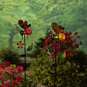Be Garden Stakes Decor Metal Yard Art Ornaments Front Yard Art Stick Floral  Picks Spring Summer Resin Bumble Bees Garden Stakes Outdoor Lawn Pathway  Patio Plant - China Garden Stakes and Garden